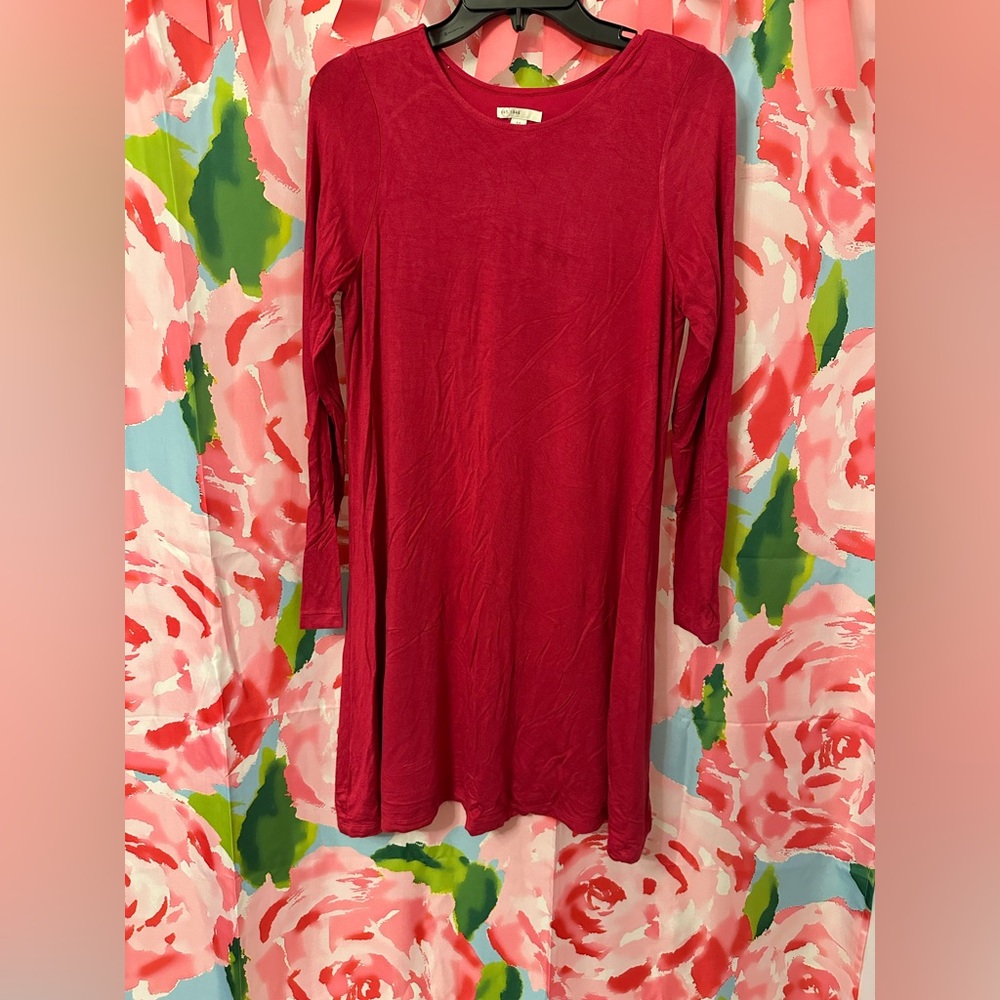 Cato Long Sleeve Dress - Pink